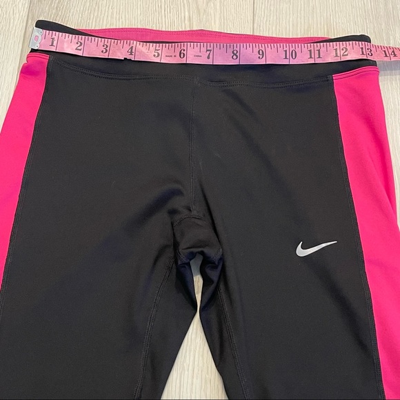 Nike Dri-Fit Running Black and Pink Capri Leggings Size Small - Picture 3 of 10